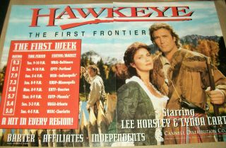 Lee Horsley Lynda Carter 1994 Ad - Hawkeye/ 2 Page Ad/first Week Success Wbal