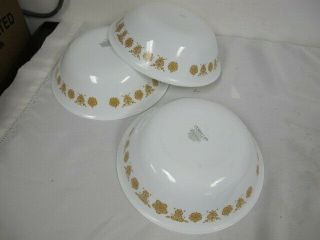 Vintage Corelle Butterfly Gold Serving Bowls (3) Vegetable Bowl 8 1/2 "