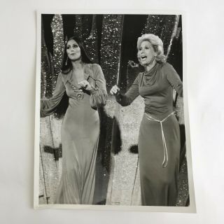 Vintage Press Photo Cbs Tv Sonny And Cher Comedy Hour Dinah Shore 1970’s