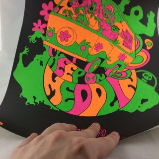 Loot Crate Exclusive Scooby Doo 50th Anniversary Psychedelic Blacklight Poster