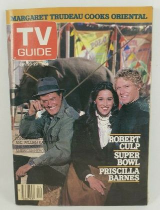 Tv Guide Canada 1982 Jan.  23/29 Robert Culp Connie Sellecca William Katt Cover