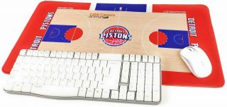 Nba Team Detroit Pistons Xxl Large Extended Gaming Keyboard Mouse Pad Mat