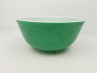 Vintage Pyrex Primary Green Mixing Bowl 403 2.  5 Quarts B - 11