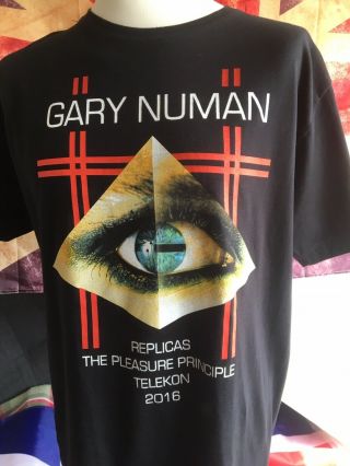 Gary Numan Uk Tour 2016 T Shirt Xl