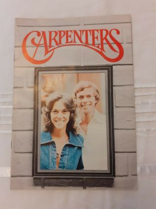 The Carpenters Vintage Souvenier Programme From 1976.  Bought At Concert.