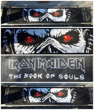 Iron Maiden Trooper Beer Bar Runner,  Bar Towel Book Of Souls Eddie Tour Rare