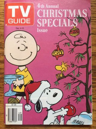 Canada 1993 Tv Guide 4th Ann.  Christmas Special Charlie Brown Toronto