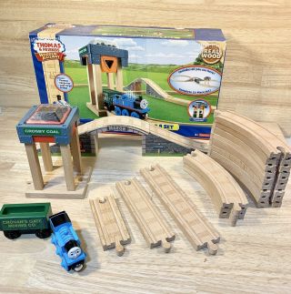 Thomas And Friends Wooden Railway Coal Hopper Figure 8 Complete Train Set