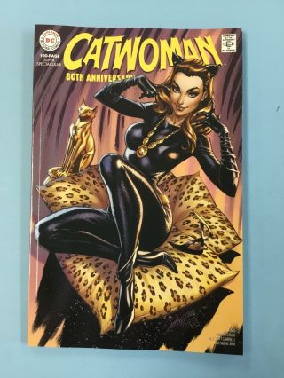 Meow Sexy Julie Newmar Catwoman Cvr 80th Ann Comic J Scott Campbell Batman 66