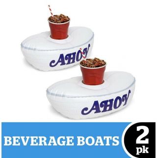 Stranger Things Scoops Ahoy Hat Cup Can Holder Inflatable Pool Boat Floats