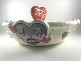 Rare " I Love Lucy " Bowl With Photos Of 4 Different T.  V.  Episodes Vandor