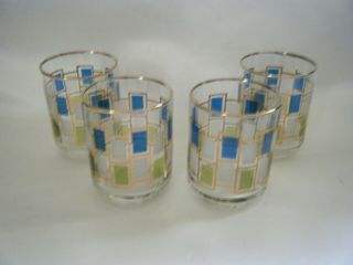 Libbey Nordic Juice Glasses 3 " (set Of 4) Mid - Century Modern