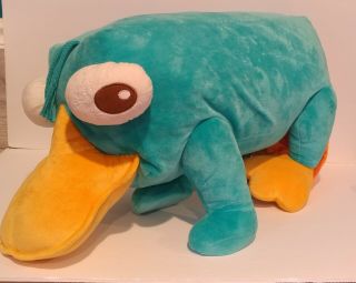 Disney Store Perry The Platypus Jumbo Large Plush Phineas And Ferb 37 Inches