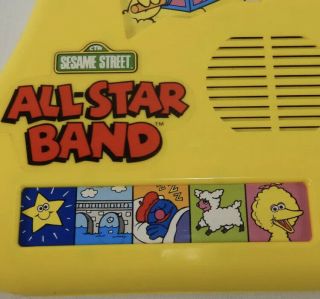 Vintage Sesame Street All Star Band Keyboard / Piano Musical Toy Great 2