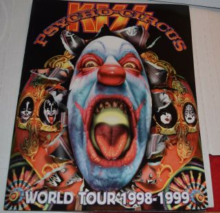 Kiss Psycho Circus World Tour 1998 - 1999 Tour Book Program Guide Clown Army