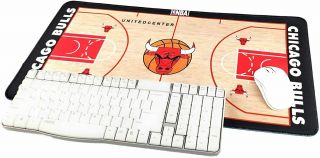 Nba Chicago Bulls Xxl Large Extended Gaming Keyboard Mouse Pad Mat