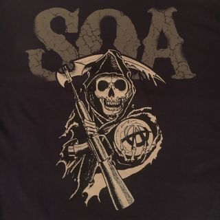 Official Sons Of Anarchy T Shirt - Samcro Grim Reaper Biker Graphics - - - (2xl)