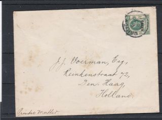 China - H Kong (0j217) 1902 Cover To Holland With 2c Ed Vll Opt 