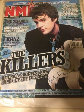 The Killers Nme Cover Autographed Brandon Flowers