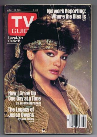Vintage Tv Guide July 7,  1984 No Label Valerie Bertinelli One Day