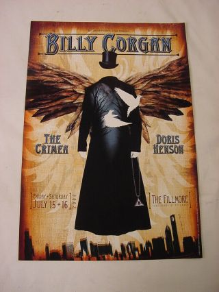 2005 Billy Corgan Bill Graham Presents The Fillmore Poster Handbill