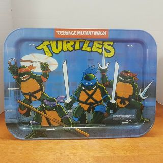 Vintage Teenage Mutant Ninja Turtles 1988 Tv Tray Tmnt Ex No Dents