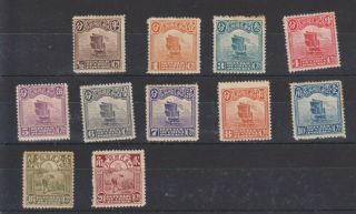 Ph589 China 1914/18 1st Peking Junk Values - Most With Ageing;7c With Thin