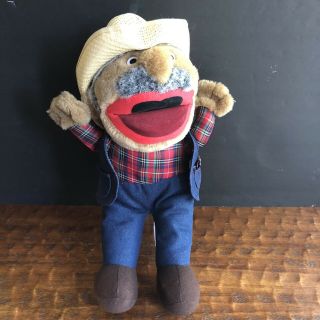 Nashville Hee Haw Shotgun Red Plush Doll With “autographed” Straw Hat Euc