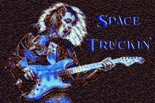 Deep Purple Poster Art " Space Truckin 