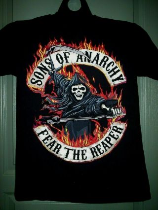Samcro Sons Of Anarchy T Shirt " Fear The Reaper " Size Med Road Gear