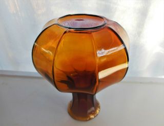 Tiara Indiana Glass Burnt Honey Amber Colonial 8 