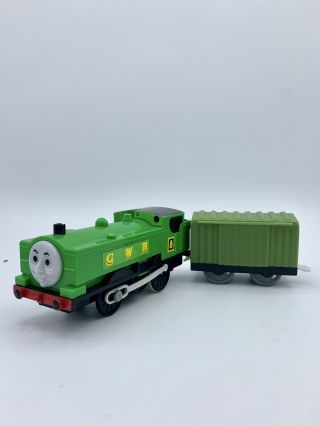 Motorized Duck W/ Green Boxcar Cargo Thomas & Friends Trackmaster