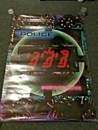 Vintage 1981 The Police Ghost In The Machine Promo Poster 80 