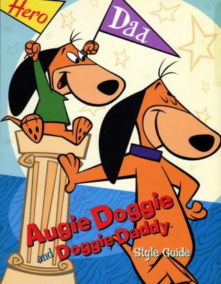 Hanna Barbera Style Guide Plate - Auggie Doggie & Doggie Daddy