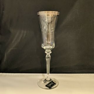 Mikasa Palatial Platinum Flute Champagne Glass Approx 9.  25 " H