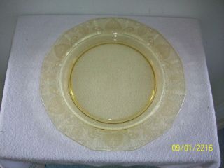 Elegant Fostoria Glass Trojan Pattern Large 13 3/4 " Round Platter / Chop Plate