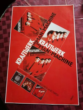 Kraftwerk The Man Machine Promo Poster