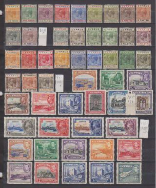 A9877: Cyprus Stamp Collection; Cv $760