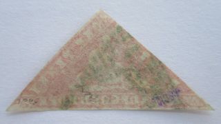 CAPE OF GOOD HOPE 1d WOODBLOCK RARE PLATE FLAW COGH 1861 TRIANGLE TRIANGULAR 3