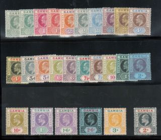 Gambia 41 - 64 41a 42a (sg 57 / 68 72 / 85) Very Fine Set
