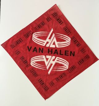 Bandana Van Halen For Unlawful Carnal Knowledge Vintage Official Head Scarf