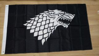 Game Of Thrones House Stark Flag.  Within The Us