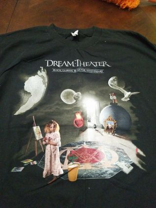 Rare Dream Theater Black Clouds And Silver Anniversary Tour 2010 Shirt Black Xxl
