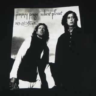 Jimmy Page / Robert Plant - No Quarter - Vintage 1995 Concert Tour T Shirt - Xl