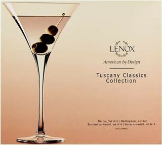 Lenox Tuscany Classics 4 - Piece Martini Glass Set,  3.  35 Lb,  Clear