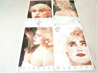 MADONNA - WHO ' S THAT GIRL : 1987 JAPAN promo - only POSTER : very rare 2