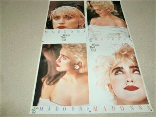 MADONNA - WHO ' S THAT GIRL : 1987 JAPAN promo - only POSTER : very rare 3