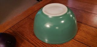 Vintage Pyrex Primary Green Mixing Bowl No Round Logo