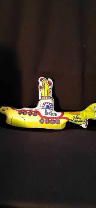 Rare 1999 The Beatles Yellow Submarine Promo Inflatable Blow Up 17 " X 9 "