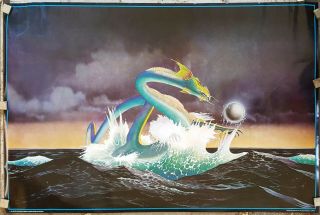 Asia Dragon Roger Dean Poster Early 1982 Apprx 24 X 36